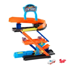 Set de joacă hot wheels „garaj transformabil cu pistă și cascadorii” Thumbnail 3