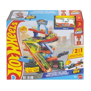 Set de joacă hot wheels „garaj transformabil cu pistă și cascadorii” Thumbnail 4