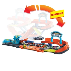 Set de joacă hot wheels „garaj transformabil cu pistă și cascadorii” Thumbnail 5