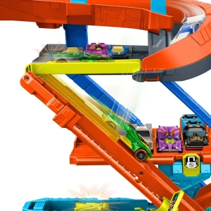 Set de joacă hot wheels „garaj transformabil cu pistă și cascadorii” Thumbnail 6