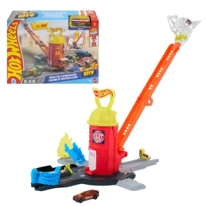 Set de joacă hot wheels "stație de pompieri" Thumbnail 2
