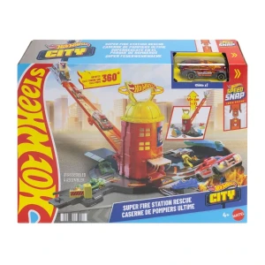 Set de joacă hot wheels "stație de pompieri" Thumbnail 4