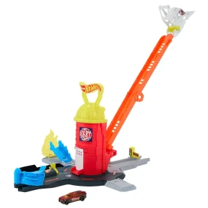 Set de joacă hot wheels "stație de pompieri" Thumbnail 2