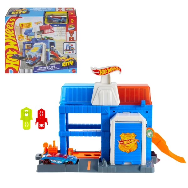 Set de joacă hot wheels "turnul poliției" 2