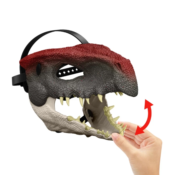 Mască de dinozaur "jurrasic world", cu maxilar mobil 5