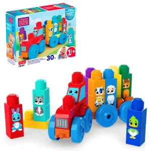Set de construcție educativ „tractor cu animale” pentru copii mici Thumbnail 2