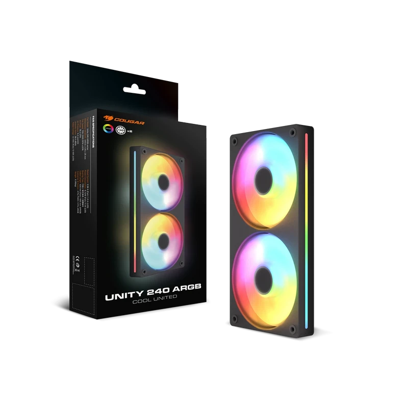 Вентилятор для пк cougar unity240-rb, 120 мм 3