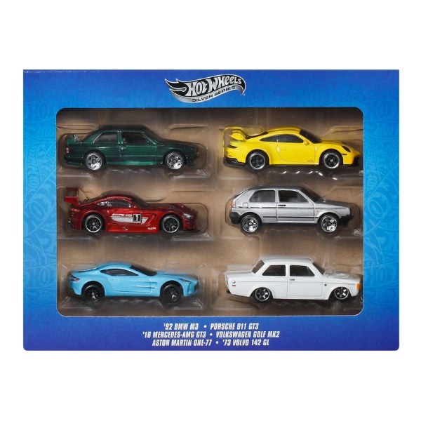 Set din 6 mașinuțe hot wheels „silver series” 1:64 2