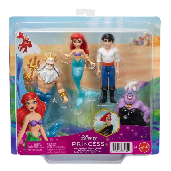 Set de figurine disney princess "mica sirenă" 3