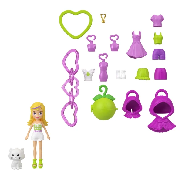 Breloc polly pocket, seria "fructe" în as. 4