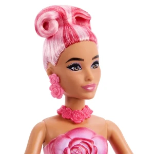 Păpușa barbie petal pop cu aromă de trandafir roșu Thumbnail 6
