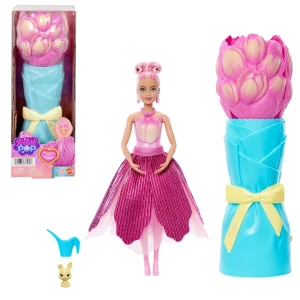 Păpușa barbie petal pop cu aromă de lalea roz Thumbnail 2