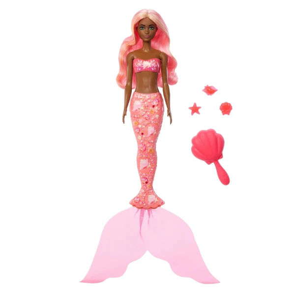 Păpușa barbie color reveal, seria "sirenă" 4