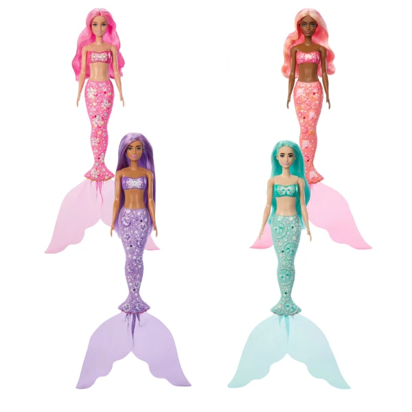 Păpușa barbie color reveal, seria "sirenă" 2