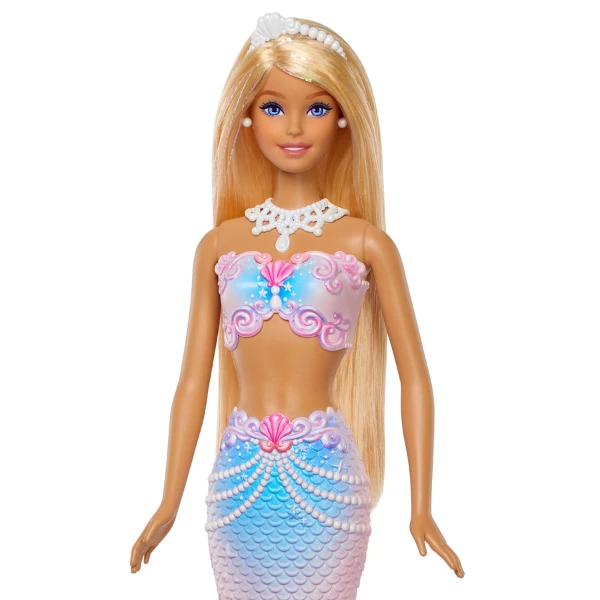 Păpușă barbie "sirenă strălucitoare”, cu funcție de făcut baloane de săpun 4