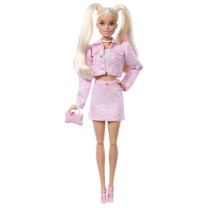 Păpușa barbie "fashionistă în costum denim roz" Thumbnail 3