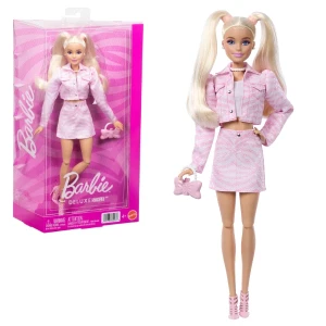 Păpușa barbie "fashionistă în costum denim roz"