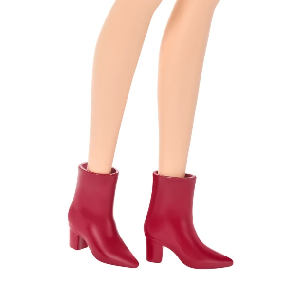 Păpușa barbie "fashionista în rochie roz cu imprimeu leopard" 5