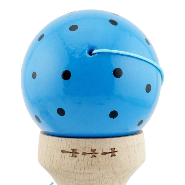 "kendama flippy x original", profesională, rulment metalic, ața 62/65 cm, ultra aderent, cupe mari, king size 7.5 х 6 х 18 cm, albastru-portocaliu 3