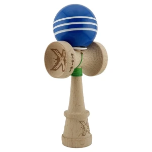 "kendama flippy x original", profesională, rulment metalic, ața 62/65 cm, ultra aderent, cupe mari, king size 7.5 х 6 х 18 cm, albastru-alb Thumbnail 12