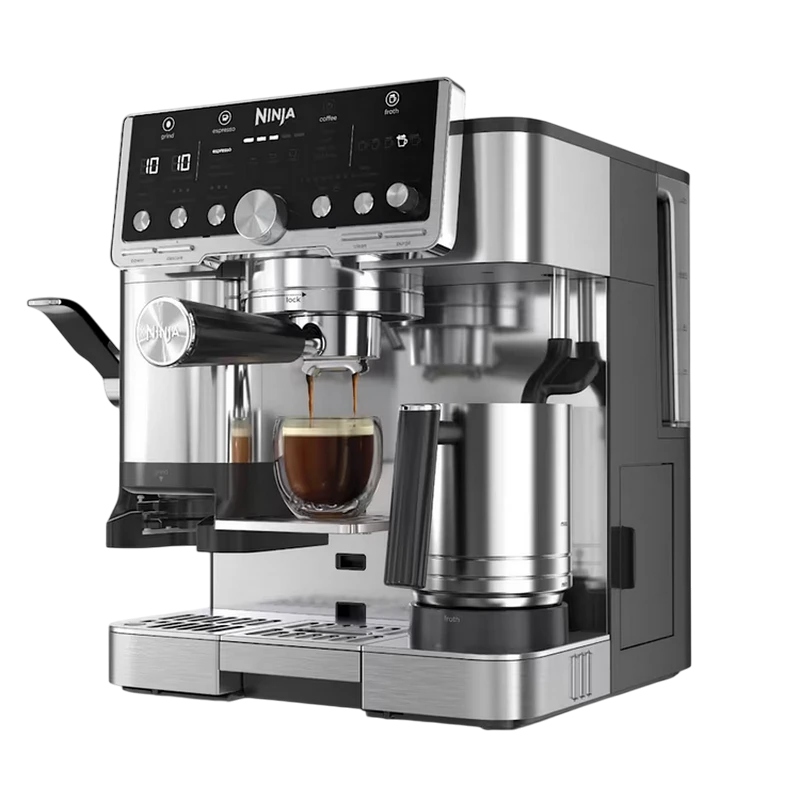 Кофеварка рожковая ninja es701eu, 1650вт, нержавеющая сталь 3