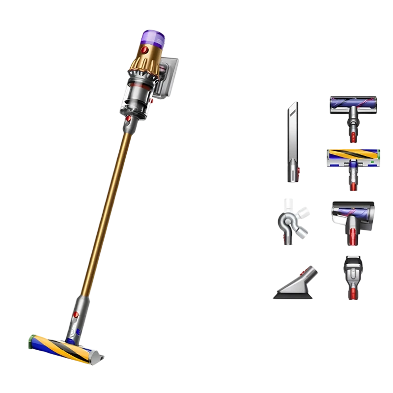 Aspirator vertical dyson v12 detect slim absolute, auriu 2