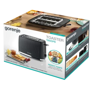 Тостер gorenje t850dpb, чёрный Thumbnail 5