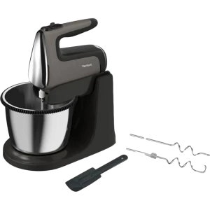 Миксер стационарный съемный tefal ht654e38, серый/черный