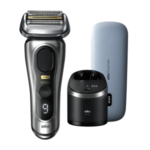 Электробритва мужская braun 9 pro+ 9577cc, серебристый