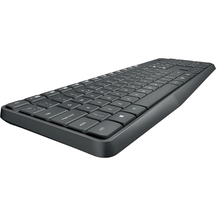 Set tastatură + mouse logitech mk235, fără fir, grey 6