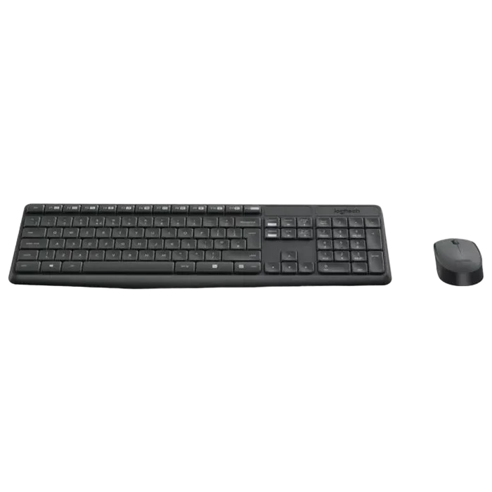 Set tastatură + mouse logitech mk235, fără fir, grey 2