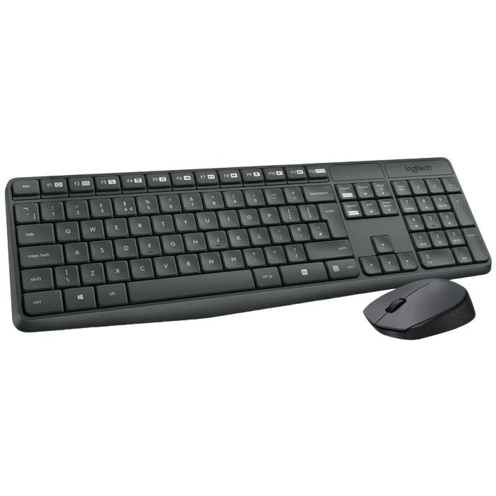 Set tastatură + mouse logitech mk235, fără fir, grey 4