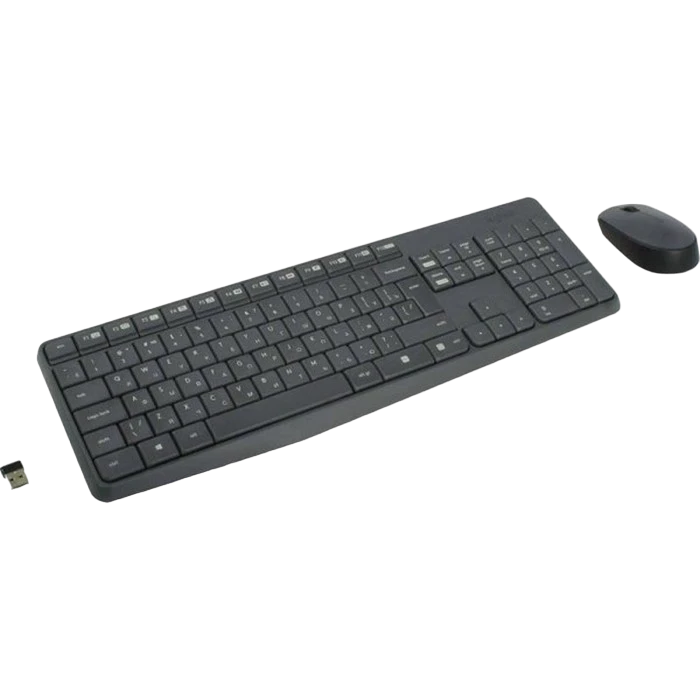 Set tastatură + mouse logitech mk235, fără fir, grey 3