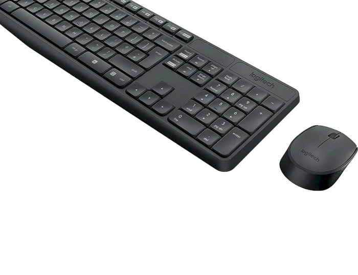 Set tastatură + mouse logitech mk235, fără fir, grey 5