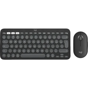 Set tastatură + mouse logitech pebble 2 combo pentru mac, fără fir, negru