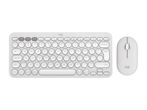 Set tastatură + mouse logitech pebble 2 combo, fără fir, alb