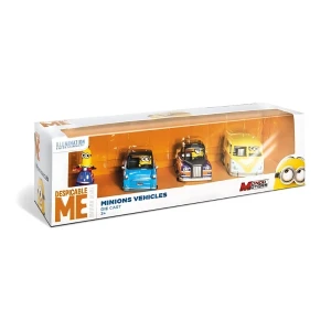 Set de joc din 4 mașinuțe "minionii" Thumbnail 3