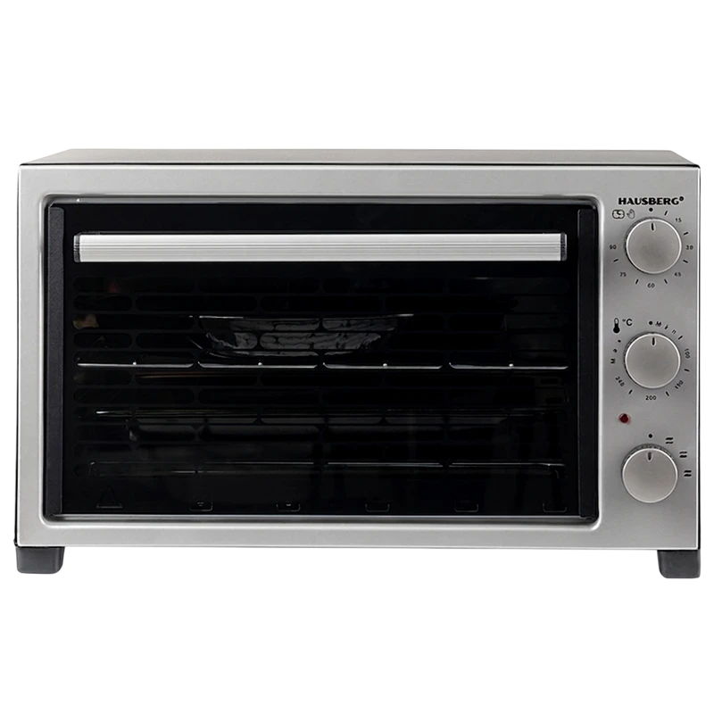 Электропечь hausberg hb8000p, серебристый 3