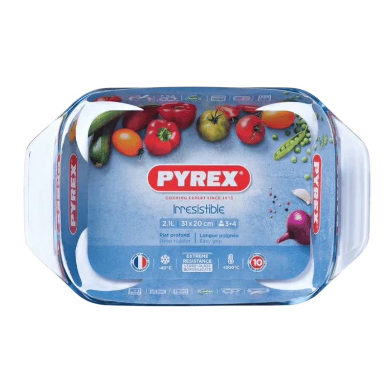 Tava de copt pyrex 408b000, transparent 6