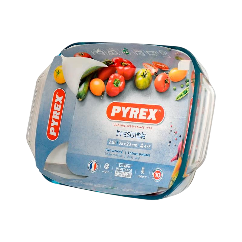 Tava de copt pyrex 408b000, transparent 3
