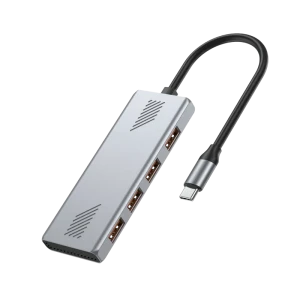 Usb-концентратор gembird uhb-cm-u310-a4-01, серебристый