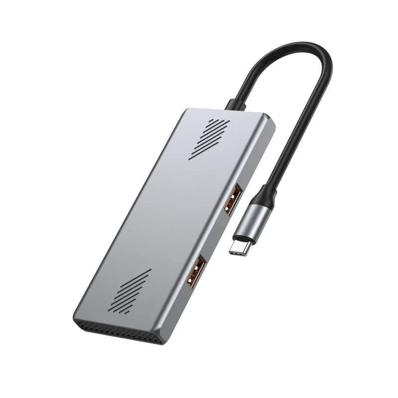 Usb-концентратор gembird uhb-cm-u310-a2c2-01, серебристый 4