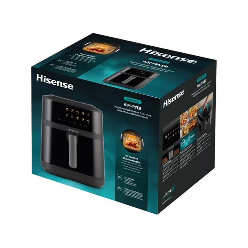 Friteuză cu aer cald hisense haf1800dcd, negru 2