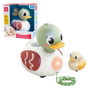 Jucărie interactivă pe sfoară "mama și puiul" cu muzică și lumină