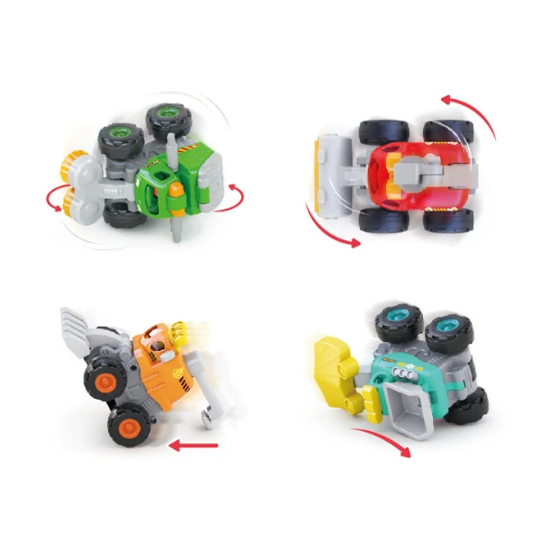 Mașinuțe pentru trucuri "camioane de construcții", 4 modele 6
