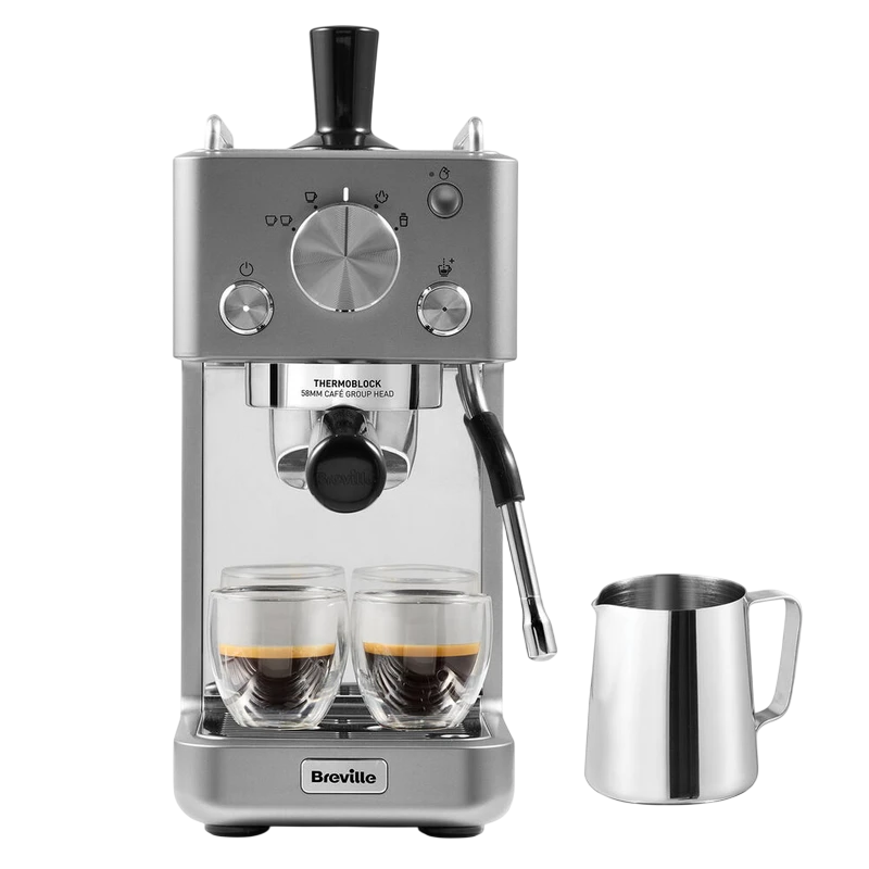 Кофеварка рожковая breville vcf185x-01, 1415вт, нержавеющая сталь 5