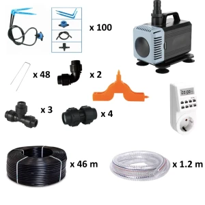 Sistem de irigare automatizat pentru seră, pompă, timer