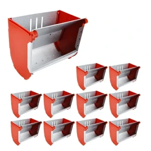 Hranitoare iepuri demetra 15 cm, 10 buc, set avantajos
