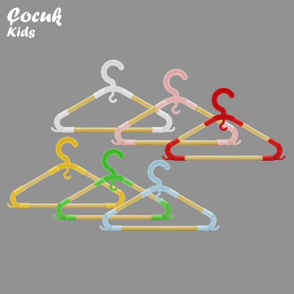 Umerașe din lemn pentru copii 4-7 ani,  3 buc 2