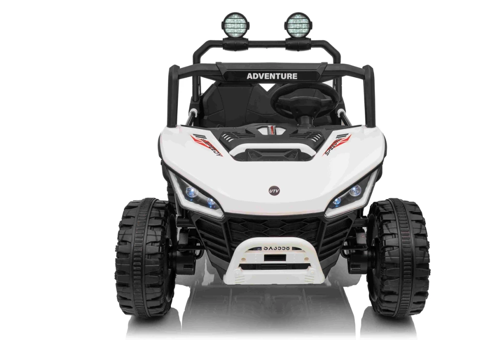 Детский электромобиль 12v 10ah, 30w x2, белый, sx3558 5